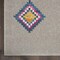 Homeroots 5 x 7 ft. Gray & Multi Color Geometric Area Rug 385796 - alternate 3